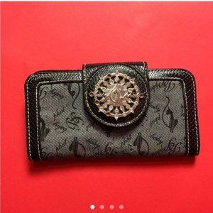 Black gray and blingy baby phat wallet??????